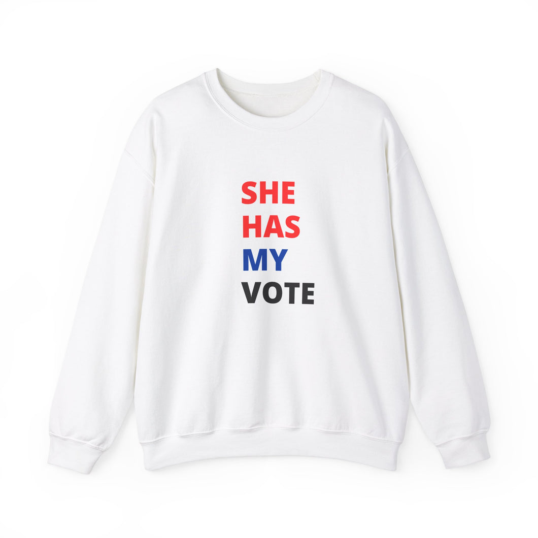 She has my vote Crewneck Sweatshirt